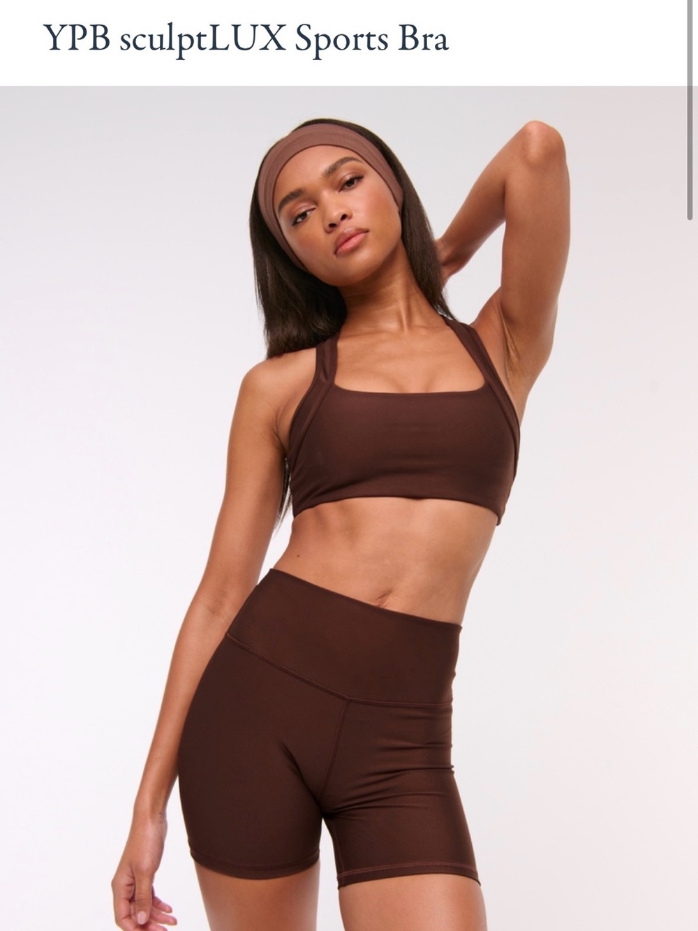 Abercrombie YPB SculptLUX set 
Top is size L 
Bottoms size M